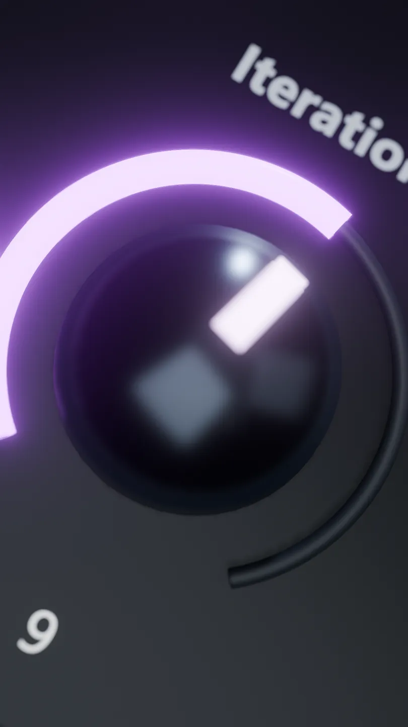 Macro of the Iterations knob